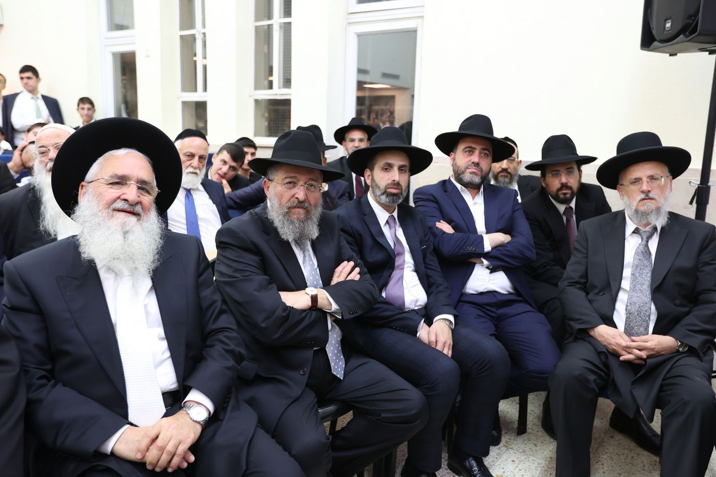 רבנים ואישי ציבור ב'הקבלת פני רבו' לראשון לציון | תיעוד