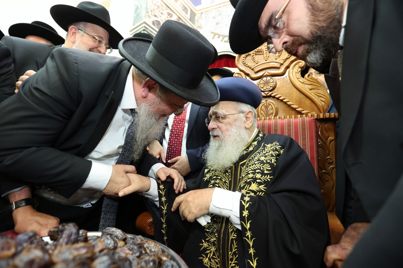 רבנים ואישי ציבור ב'הקבלת פני רבו' לראשון לציון | תיעוד