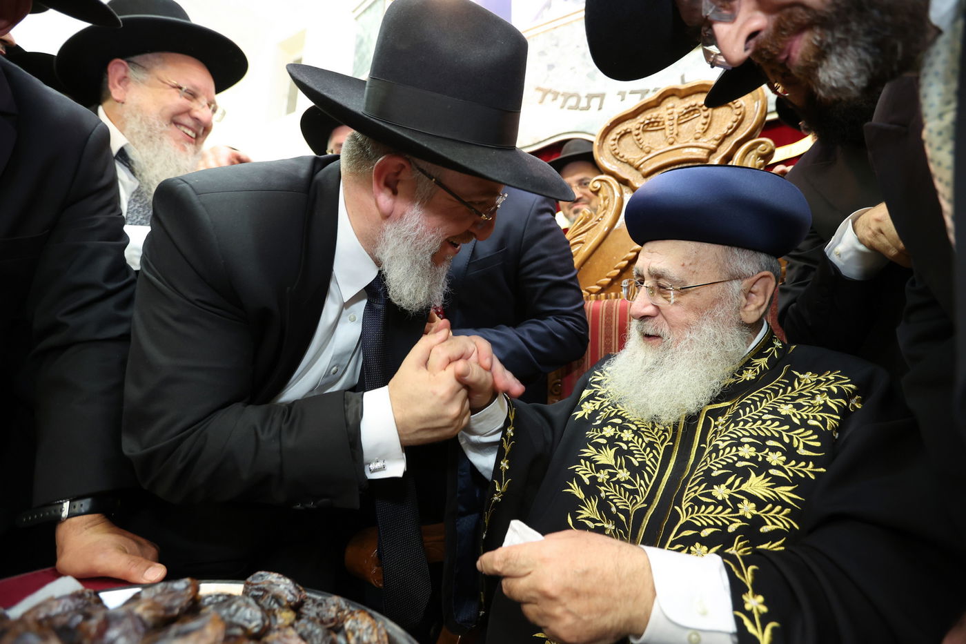 רבנים ואישי ציבור ב'הקבלת פני רבו' לראשון לציון | תיעוד