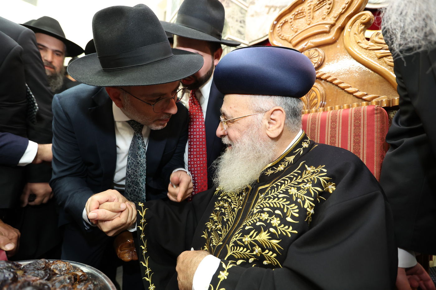 רבנים ואישי ציבור ב'הקבלת פני רבו' לראשון לציון | תיעוד