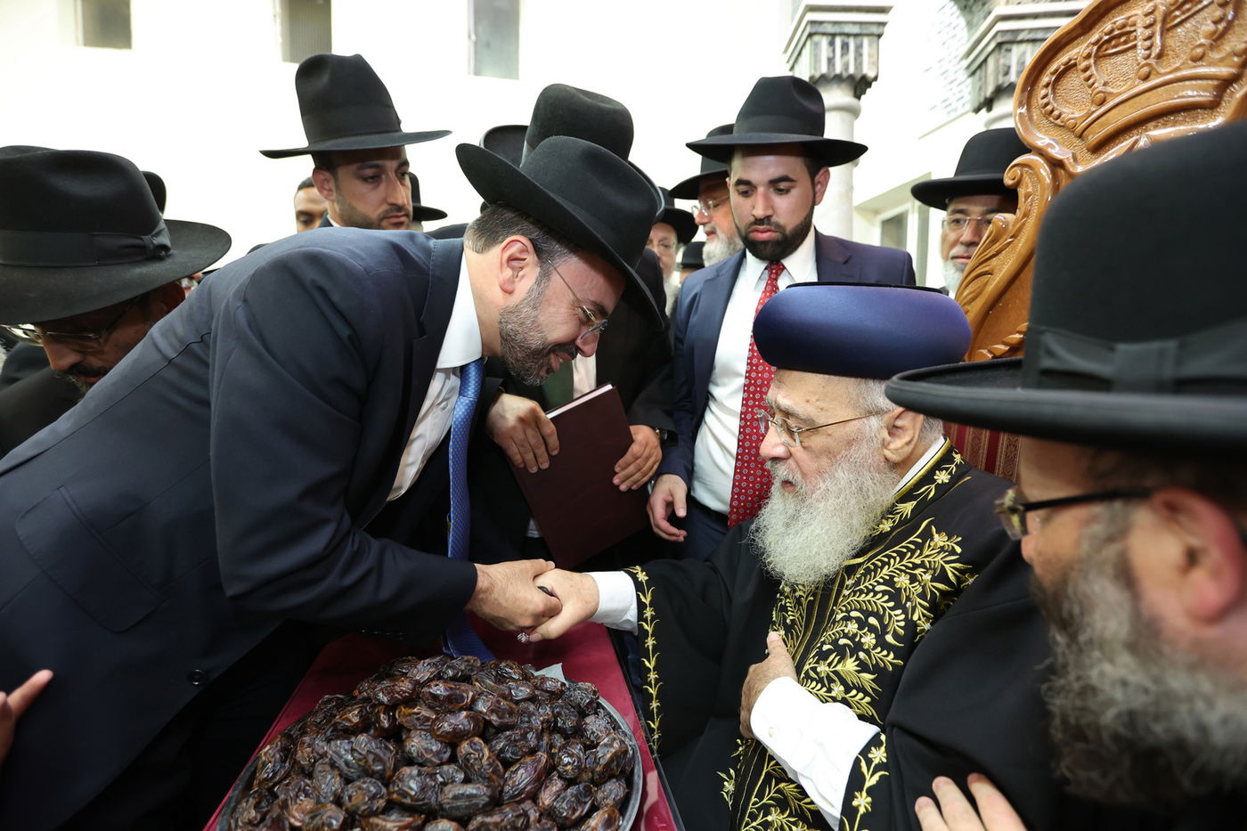 רבנים ואישי ציבור ב'הקבלת פני רבו' לראשון לציון | תיעוד