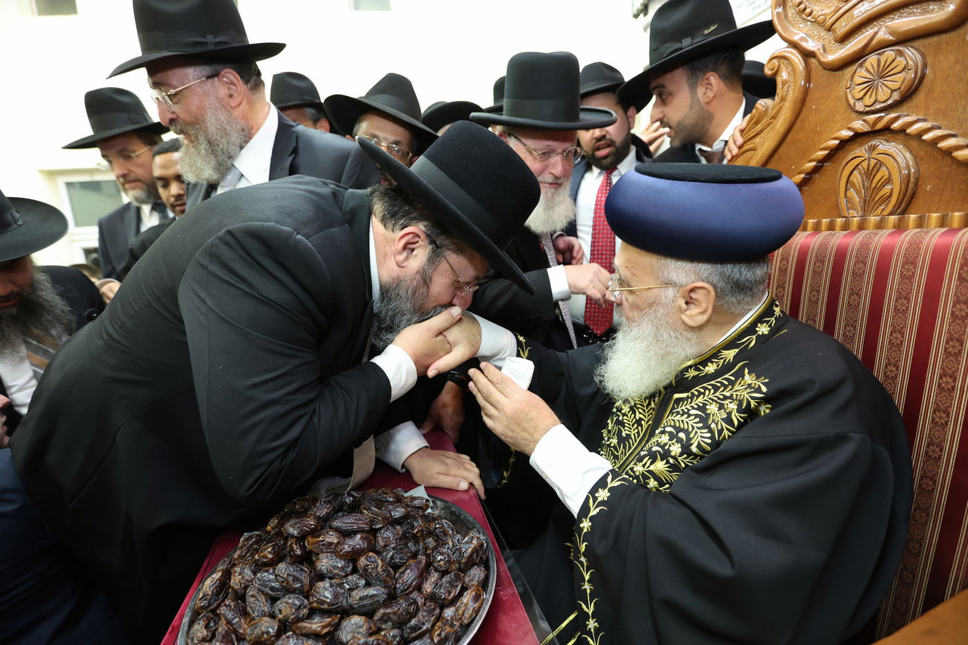 רבנים ואישי ציבור ב'הקבלת פני רבו' לראשון לציון | תיעוד