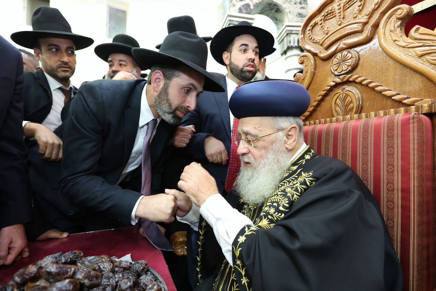 רבנים ואישי ציבור ב'הקבלת פני רבו' לראשון לציון | תיעוד