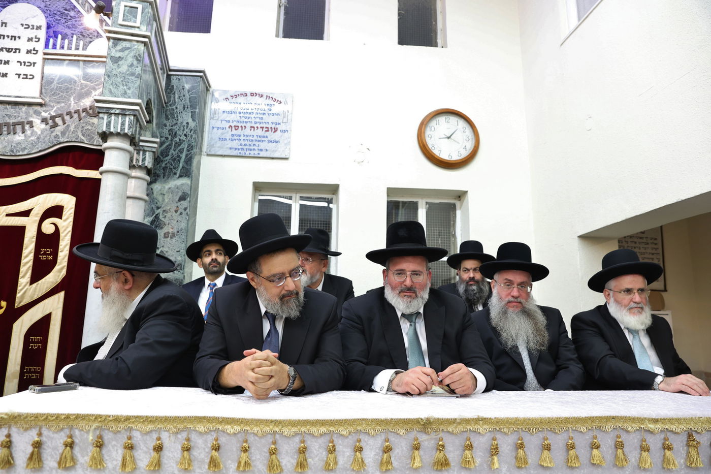 רבנים ואישי ציבור ב'הקבלת פני רבו' לראשון לציון | תיעוד