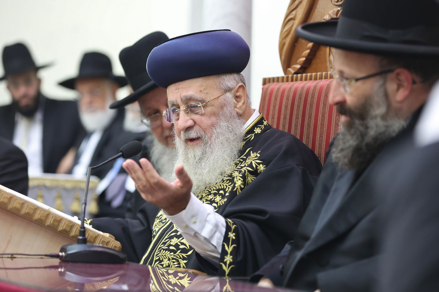 רבנים ואישי ציבור ב'הקבלת פני רבו' לראשון לציון | תיעוד