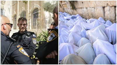 ברכת כהנים בשנה שעברה, וההערכות המשטרה