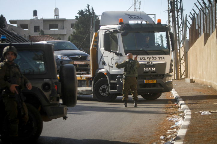 מחסום צבאי בשכם