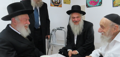 הגר"י זילברשטיין בביקור אצל הגר"א פולק