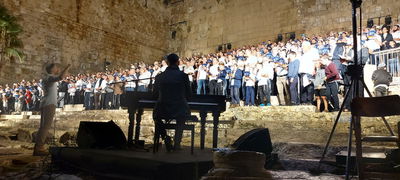 שירת הלווים למרגלות הר הבית