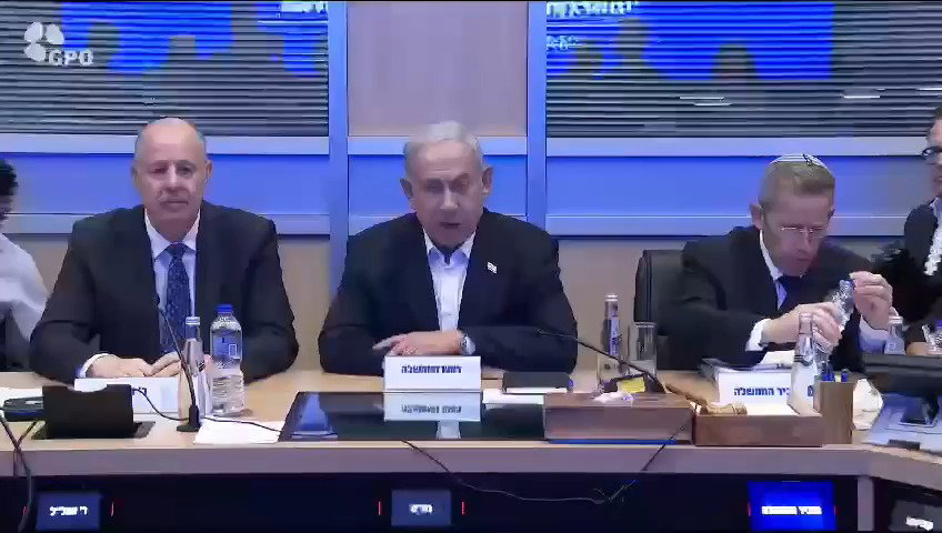 נתניהו בפתח ישיבת הקבינט