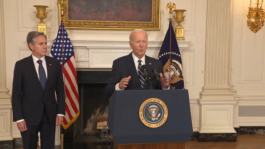 דברי נשיא ארה"ב ג'ו ביידן, הערב