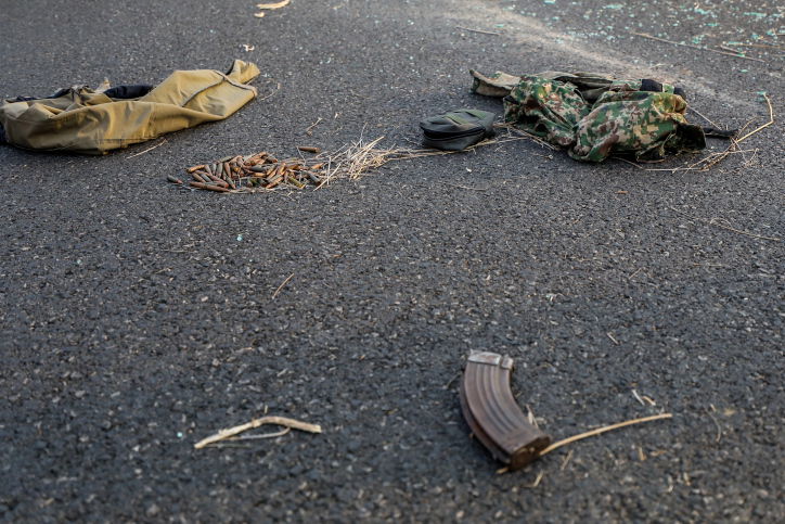 ציוד של מחבלי חמאס בשטח ישראל, אתמול 