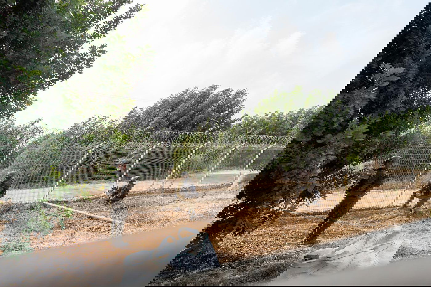 לוחמי יחידת שלדג במוקד לחימה בעוטף עזה