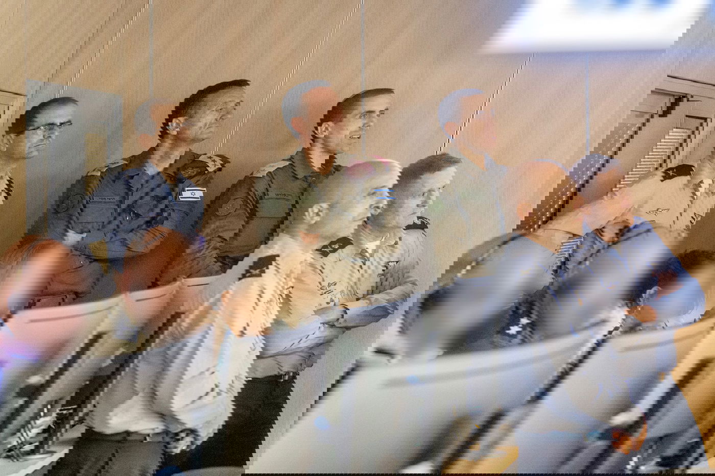 הרמטכ"ל בבור חיל האוויר במהלך תקיפות בג׳באליה