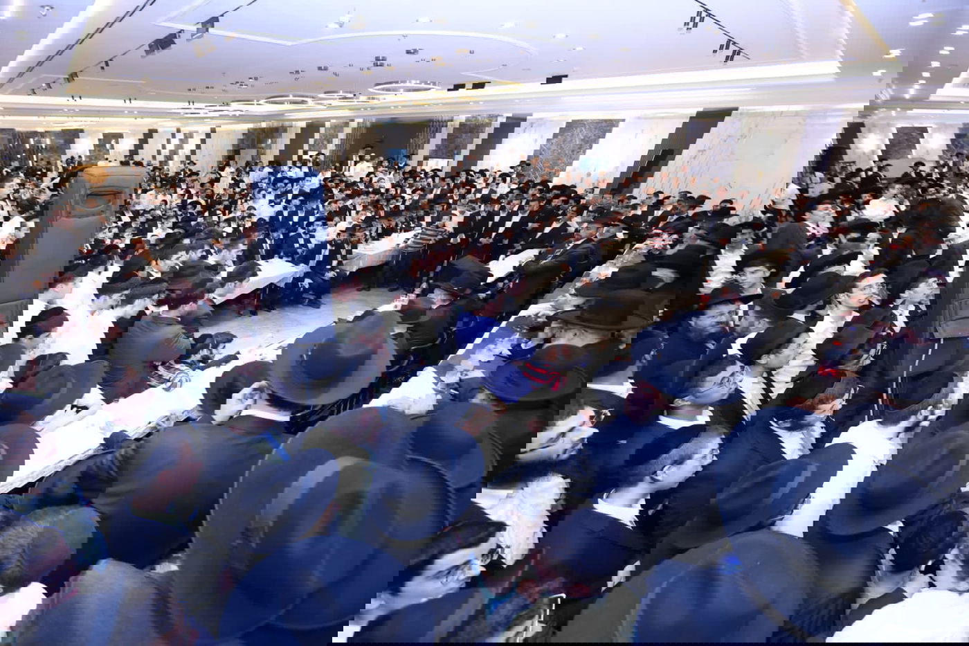 המונים השתתפו במעמד הקבלת פני רבו בחוה"מ שקיימה ש"ס