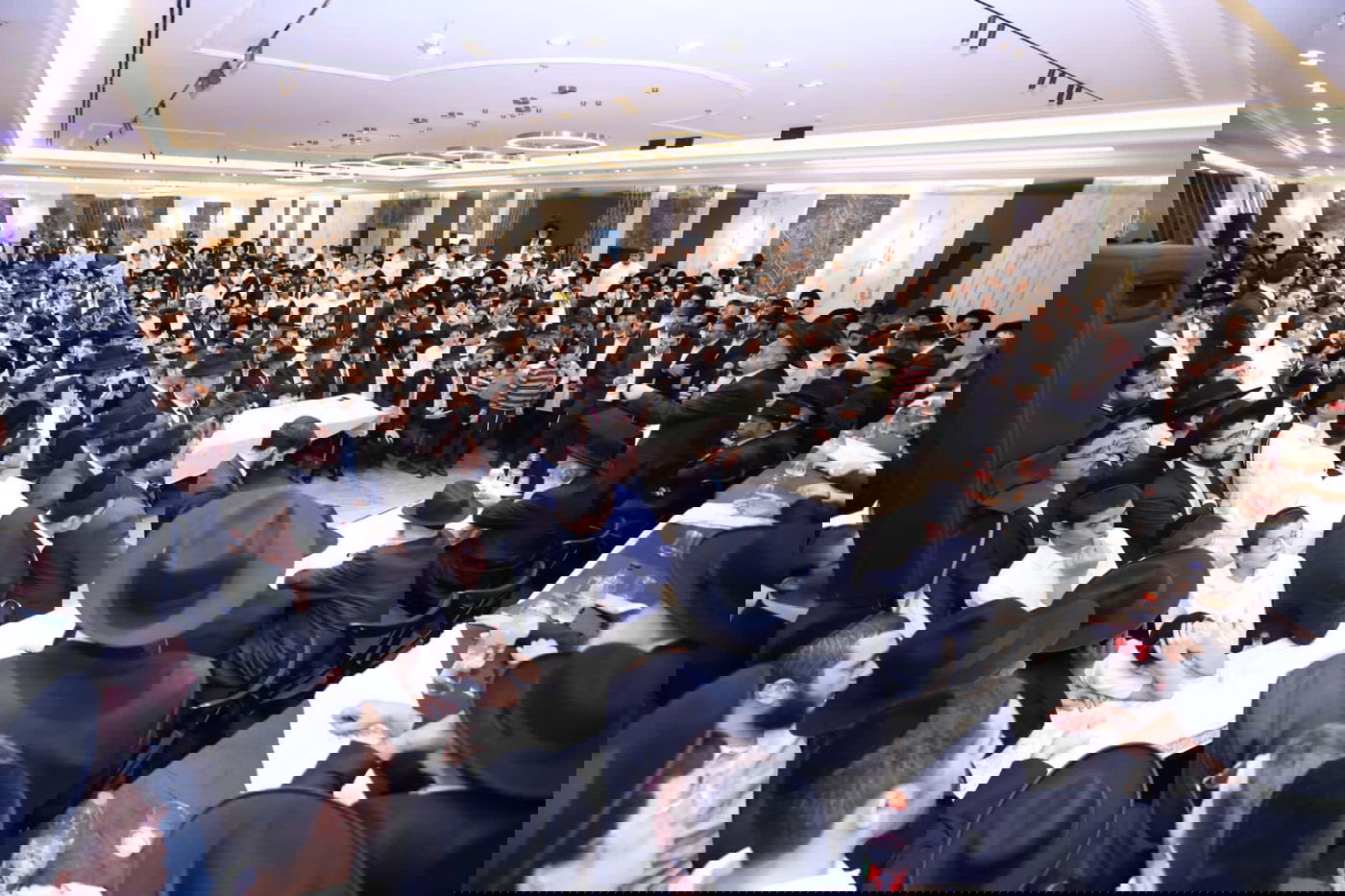 המונים השתתפו במעמד הקבלת פני רבו בחוה"מ שקיימה ש"ס