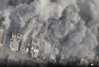 נקמה: מטוסי קרב מפציצים את שכונת היוקרה של עזה | צפו