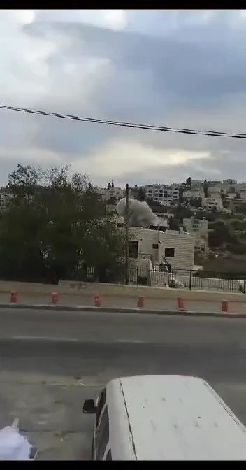 צפו ברגע פגיעת הטיל באבו גוש