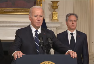 ביידן, בהצהרתו הערב