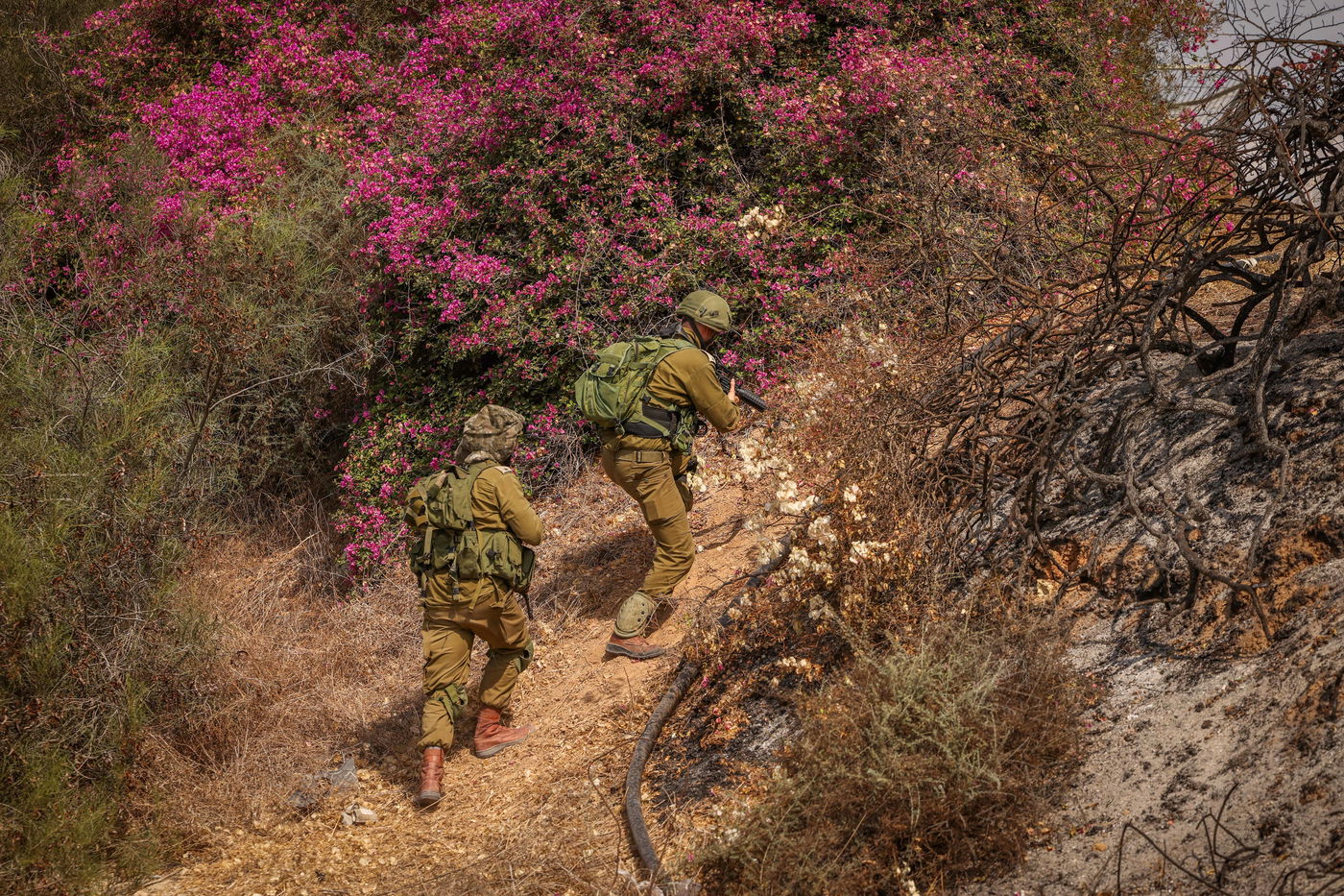 לוחמי צה"ל בזירת הלחימה
