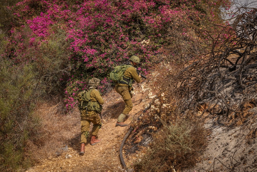 לוחמי צה"ל בזירת הלחימה