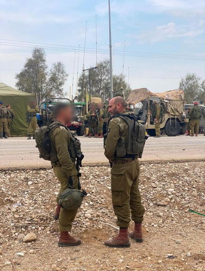 תא"ל גולדפוס בפעילות מבצעית