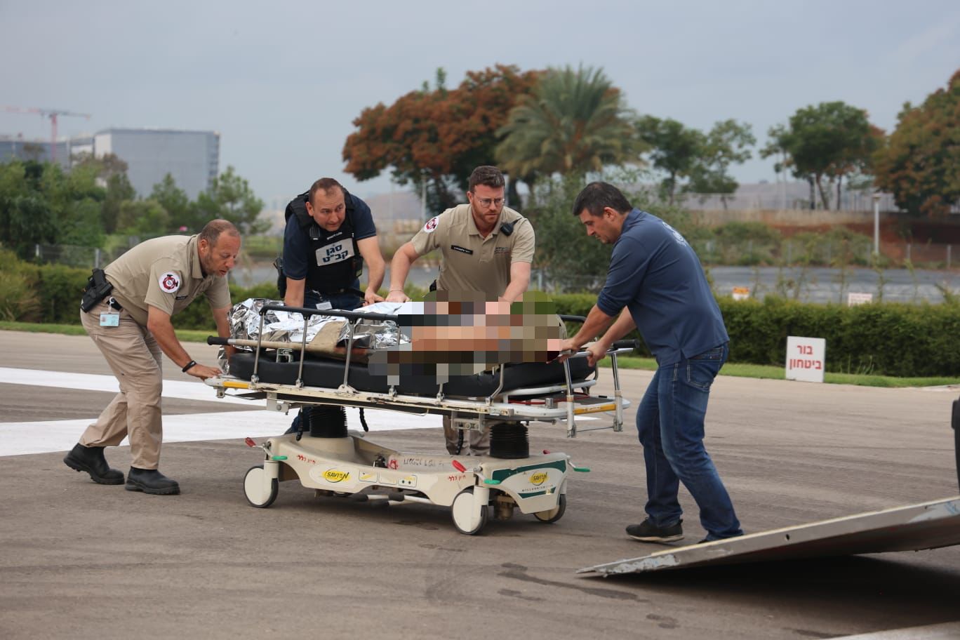 הגעת פצועים הבוקר לשיבא