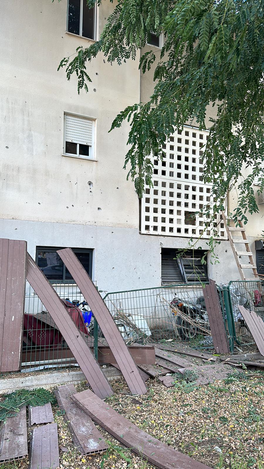 הנזקים כתוצאה מהנפילות בעיר שדרות