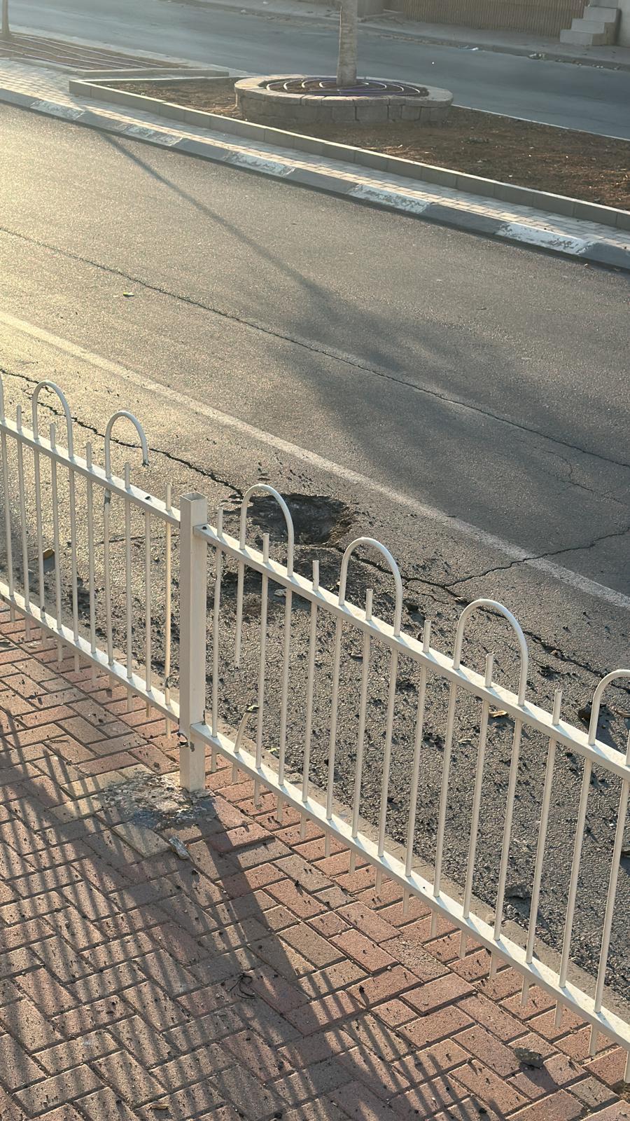 הנזקים כתוצאה מהנפילות בעיר שדרות