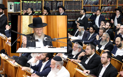 המשגיח הגר"ד סגל בעצרת החיזוק