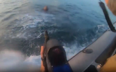 תיעוד דרמטי מלב ים: לוחמים בקרב הירואי מול מחבלי חמאס