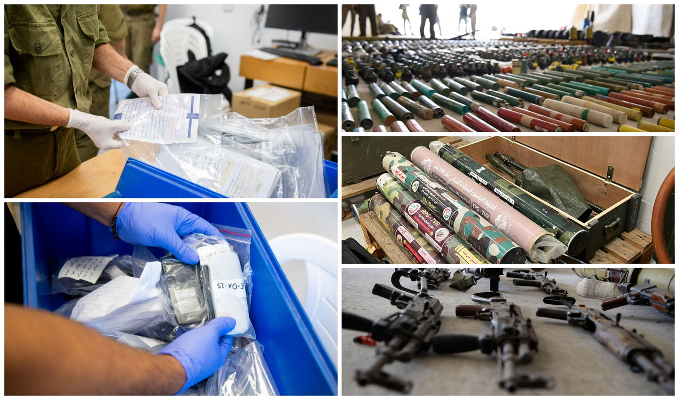 הממצאים שהגיעו לידי צה"ל