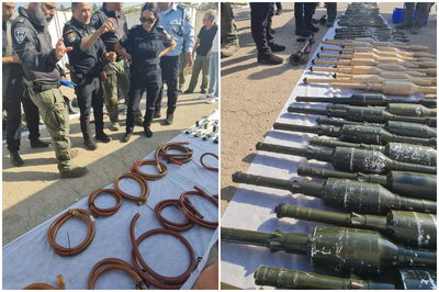 חלק מאמצעי הלחימה שנתפסו