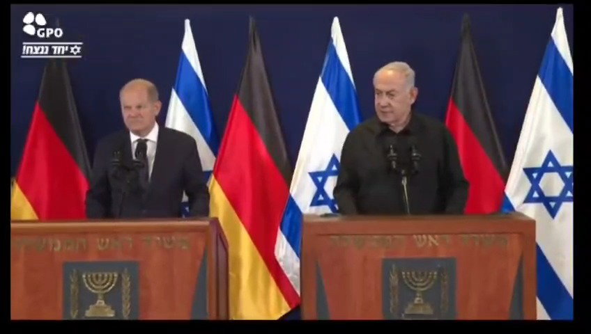 הצהרת ראש הממשלה לצד קנצלר גרמניה