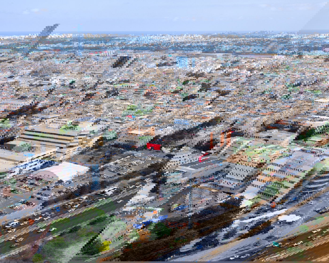 מעייני הישועה בצילום אווירי