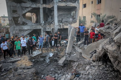 חלק מתוצאות תקיפת צה"ל בעזה, היום