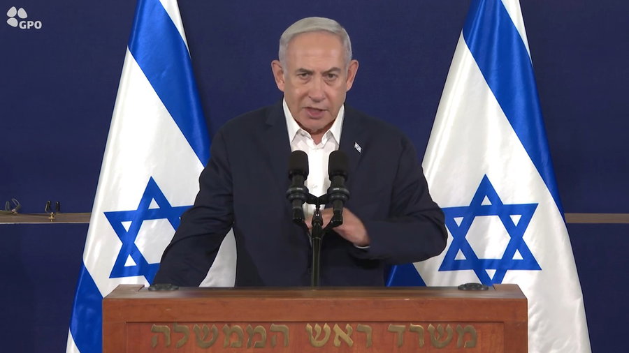 הצהרת נתניהו, הערב