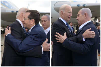 ביידן עם נתניהו והרצוג בנתב"ג