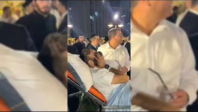 החייל שנפצע קשה בעוטף הפתיע את חברו שהתחתן הערב ופרץ בבכי | צפו