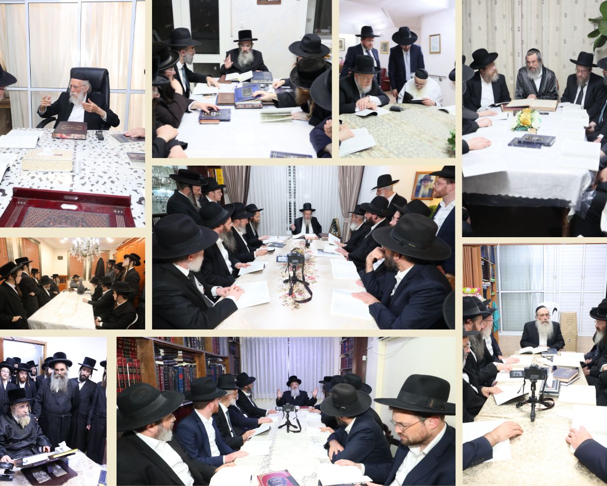 בימים האחרונים נערכו מעמדים מרגשים בבתי גדולי ישראל