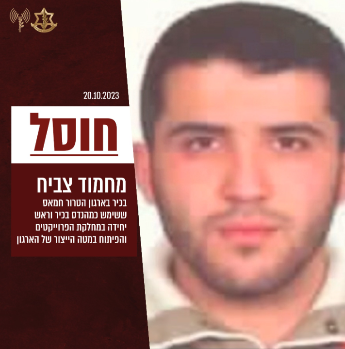 צה"ל חיסל בכיר ביחידת פיתוח האמל"ח האסטרטגי של חמאס
