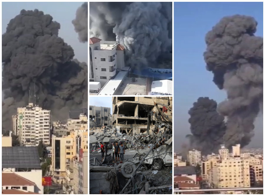 התקיפה בעזה היום, ללא הקש בגג