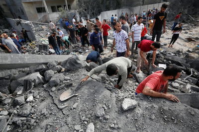 עזה לאחר התקיפות הישראליות 