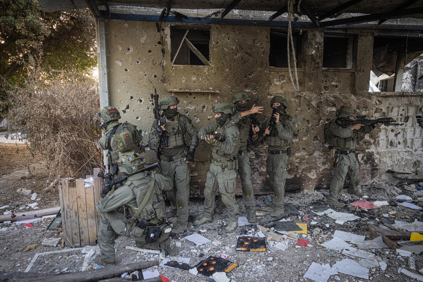 לוחמי ימ"ס בקיבוץ בארי