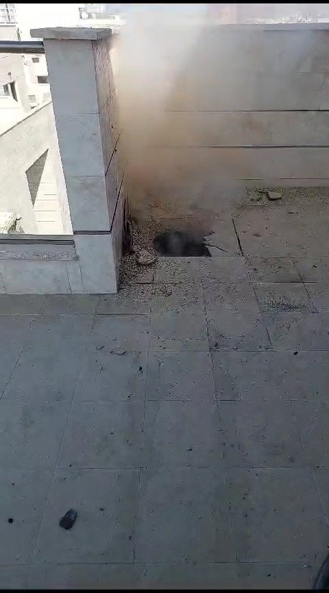 הנפילה בפתח תקווה לפני מספר דקות