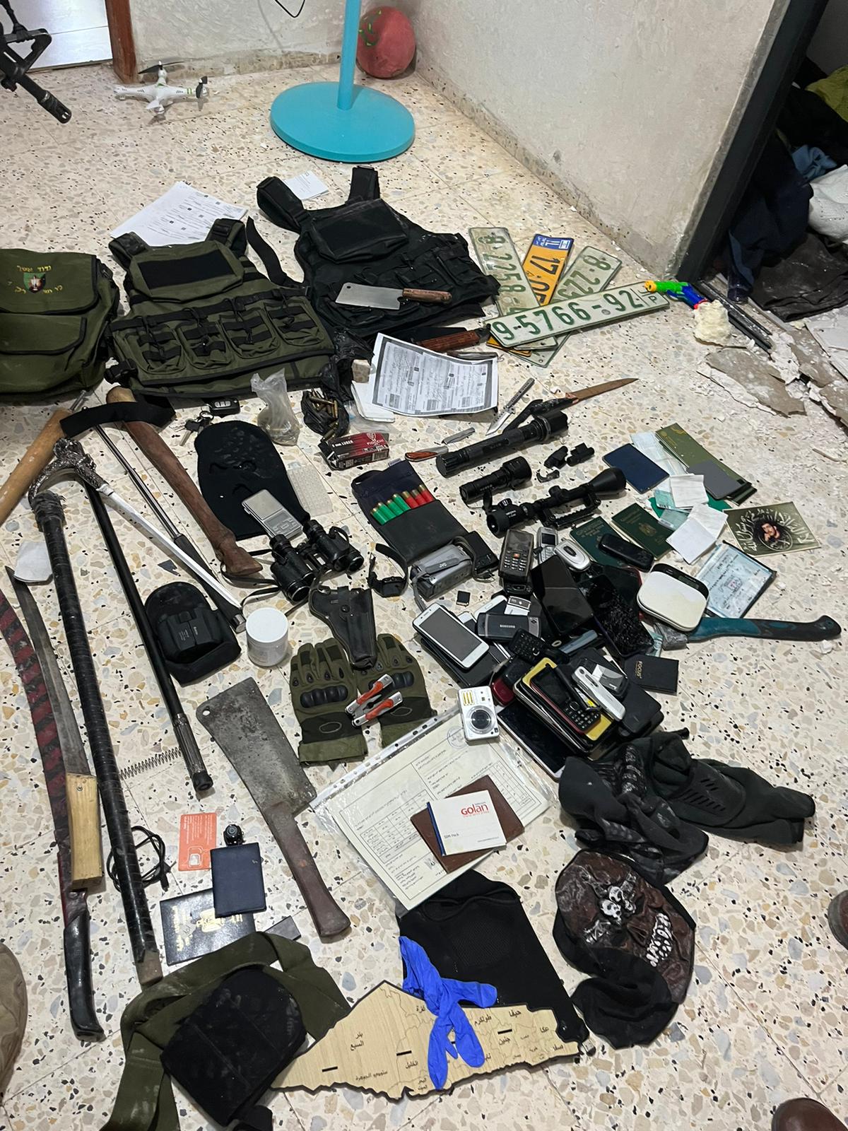 אמצעי לחימה שנתפסו ביו"ש