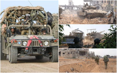 דובר צה"ל בתיעוד מתוך רצועת עזה: 300 מטרות הותקפו ביממה האחרונה | צה"ל חיסל חוליות שירו טילי נ"ט