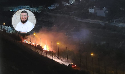 הפיצוץ על גדר העיר ביתר בשבוע שחלף | בקטן: כותב השורות