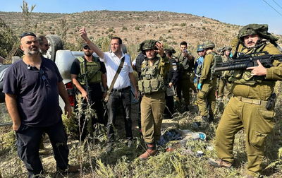 זירת הפיגוע בשומרון, הבוקר