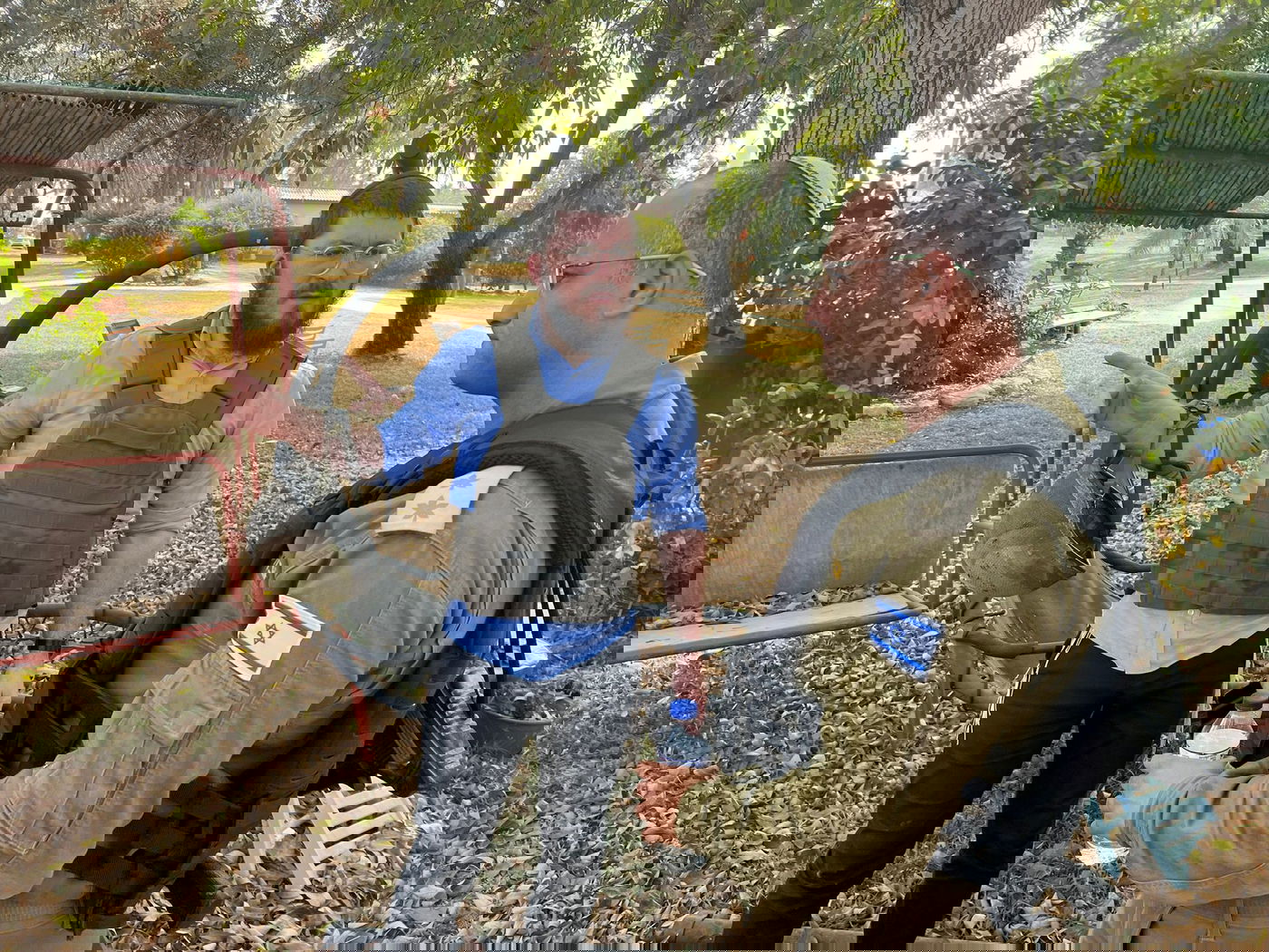 סא"ל אלעד זנדני בשחזור הקרבות עם כותב השורות